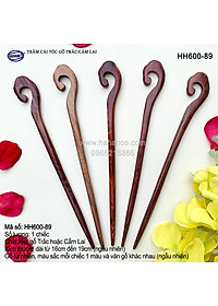 Trâm cài tóc bằng gỗ Cẩm Lai/Trắc (Đủ kiểu dáng) HH600 - phong cách cổ trang, điêu khắc sang chảnh HOT TREND cho nữ  - HAHANCO