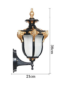 Đèn tường LEWEN phong cách sang trọng trang trí nội, ngoại thất cao cấp - kèm LED 3 màu (0153).