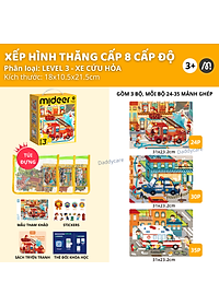 Bộ xếp hình cho bé Mideer Puzzles Level Up, Đồ chơi giáo dục trẻ em từ 1,2,3,4,5,6,7 tuổi