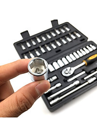 Bộ Tuýp + Vít 1/4 Inch 46 Món Tolsen 15138