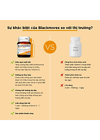 Viên Uống Bổ Sung Vitamin C Blackmores Bio C Hộp 31 viên 1000mg Hỗ Trợ Tăng Đề Kháng, Sáng Da