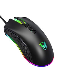 Chuột chơi game có dây PICTEK PC217 10000 DPI RGB 8 nút 5000FPS 100IPS cảm biến PMW3325 - Hàng Chính Hãng