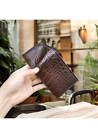 Bóp Da Cá Sấu. [DA BỤNG RẤT MỀM VÀ BỀN] 2 Mặt Đều Được Làm Từ Da Cá Sấu Cao Cấp