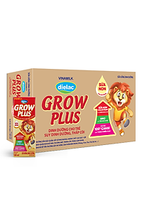 Thùng 48 Hộp Sữa Bột Pha Sẵn Vinamilk Dielac Grow Plus - Đỏ 180ml