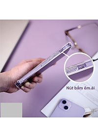 Ốp lưng cho iPhone 15 | 15 Pro | 15 Pro Max Likgus Crystal úi khí chống sốc, chống ố màu( hàng chính hãng)