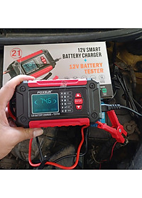 Hàng Nhật: Bộ Sạc Và Test Bình Ắc Quy Thông Minh 2IN1 FOXSUR 12V Công Nghệ Hiện Đại