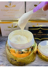 Kem Body Luxury Collagen X3 và Gel Tẩy Tế Bào Chanh Bạc Hà