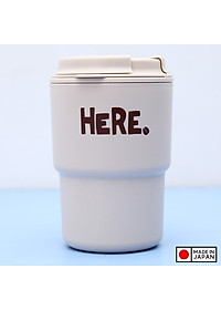 Cốc giữ nhiệt Here Inomata 320m có nắp xoay để đậy kín giữ nhiệt & đảm bảo an toàn vệ sinh - Hàng nội địa Nhật Bản |#Made in Japan|