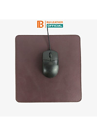 Lót chuột da bò thật P104, bàn kê chuột 2 lớp dày dặn, đường may chắc chắn, lót êm tay và bắt quang cho game thủ ngồi máy tính lâu