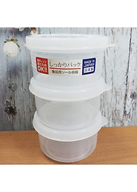 Combo 2 sản phẩm set 03 hộp chia thức ăn 200ml-180ml, thiết kế tinh tế, đẹp mắt, khả năng giữ kín hơi vượt trội - nội địa Nhật Bản 