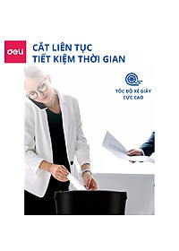 Máy Hủy Tài Liệu Deli Cao Cấp, Máy Hủy Giấy Tờ Card CD Cho Doanh Nghiệp, Văn Phòng, Nhà Trường Hàng Chính Hãng Bảo Mật Thông Tin Dữ Liệu