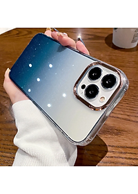 Ốp lưng chống sốc cho iPhone 14 Pro / 14 Pro Max / 12 Pro Max hiệu Likgus Luxury Gradient trang bị viền Camera ánh kim sang trọng , chống sốc chống va đập - Hàng nhập khẩu