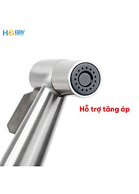Bộ vòi xịt vệ sinh rửa toilet inox 304 tăng áp Hobby home decor VSR1