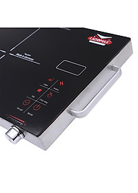 [Hàng chính hãng] Bếp Điện Hồng Ngoại Ladomax Ha666 khung tay cầm inox, công suất 2200W