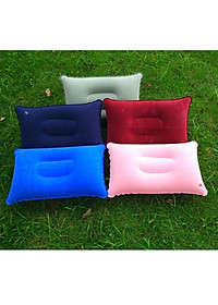 Gối Hơi Du Lich Gấp Gọn Tiện Lợi 38X24Cm