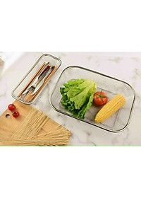 Rổ inox hình chữ nhật rửa hoa quả rau củ Giá inox 304 đa năng