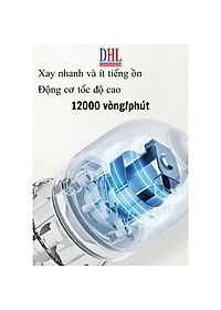 Máy xay mini Mitomo MT-350 cối thủy tinh 6 Lưỡi ,máy xay ăn dặm cho bé, xay thịt cháo sinh tố, tỏi ớt 300ml- Hàng Chính Hãng