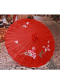 Dù cán gỗ Nhật Bản - Màu đỏ