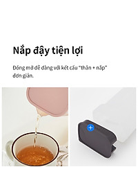 Bình nước LocknLock One Handed HAP818 - Tay cầm và nắp đậy tiện lợi - Nhựa PP - Dung tích 2.1L