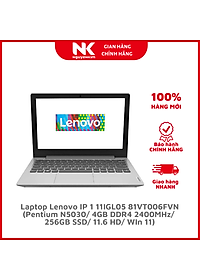 Laptop Lenovo IP 1 11IGL05 81VT006FVN (Pentium N5030/ 4GB DDR4 2400MHz/ 256GB SSD/ 11.6 HD/ WIn 11) – Hàng Chính Hãng