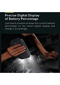 Bộ kích nô acquy kiêm sạc dự phòng 12000mAh Baseus CRJS03-01 - HÀNG CHÍNH HÃNG 