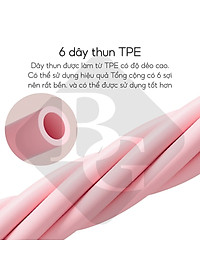 Dây Tập Bụng 6011N,Dây Kéo Đàn Hồi Kháng Lực  Ống Cao Su, Dây Kéo Tập Gym