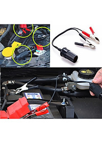 Phụ kiện bơm lốp ô tô - Kẹp ắc quy chuyển đổi sang đầu tẩu và ống nối dây hơi