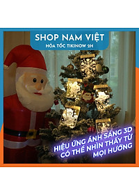 Dây Treo Đèn LED 3D Hình Cây Thông, Chuông Trang Trí Giáng Sinh, Noel - Chính Hãng NAVIVU