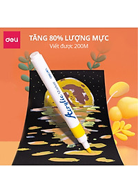 [MỚI] Bút Sơn Acrylic Marker Deli THÊM 80% MỰC - 12/24/36/48/64 Màu Tô Trên Mọi Chất Liệu DIY Vẽ Giày Vải Chai Lọ Nhựa