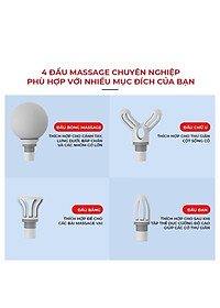 LOẠI 1 PIN KHỎE] Máy massage cầm tay, máy massage cổ vai gáy 6 Cấp Độ Chuyên Sâu Đa Năng Bảo Hành 12 Tháng