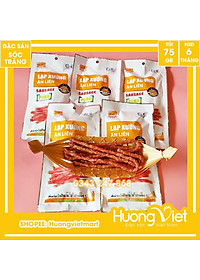 Đặc Sản Sóc Trăng - Lạp Xưởng Ăn Liền Tân Huê Viên Túi 75G, Lạp Xưởng Ăn Ngay Không Cần Chế Biến, Lạp Xưởng Sóc Trăng, Ăn Vặt Sài Gòn