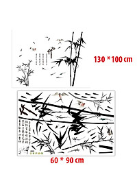 Decal Giấy dán tường bụi trúc đơn sắc XL8237