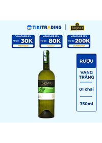 Rượu Vang Trắng Chile Bravo Sauvignon Blanc Tradicion 750ml 12% - 14% - Không Hộp