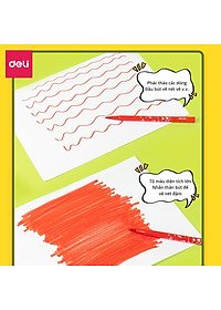 Bút Brush Bút Dạ Màu Marker Chuyên Viết Calligraphy Đầu Mềm Dành Cho Học Sinh Mĩ Thuật Hội Hoạ Deli - Tô Vẽ Truyện Tranh Manga Anime - HM555