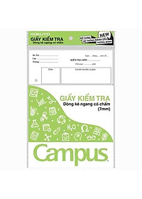 Giấy kiểm tra cấp 2 / Tập kiểm tra kẻ ngang B5 Campus TP-BS70G-25/30