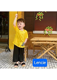 Bộ bà ba cho bé trai đi chơi biểu diễn đẹp từ 12-40kg chất lụa mềm mát (kèm khăn)