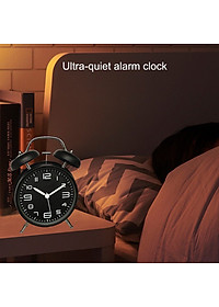 Đồng Hồ Báo Thức Để Bàn Phong Cách Vintage, 2 Quả Chuông To - Hàng Chính Hãng