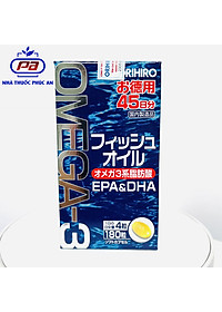 Viên Uống Dầu Cá Omega 3 Orihiro Nhật Bản 180 Viên hỗ trợ mắt tim mạch