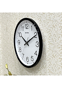 Đồng hồ treo tường Nhật Bản Rhythm CMG494NR02, Kích thước 36.0 x 4.4cm, 855g ,Vỏ nhựa cao cấp, dùng PIN