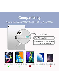 Bao da dành cho iPad Air 4 10.9inch 2020 ESR Rebound Magnetic Slim Case - Hàng Nhập Khẩu