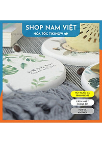 Miếng Lót Ly, Đế Lót Đá Xốp Diatomite Siêu Thấm Hút