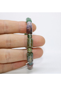 Vòng Tay Đá Mã Não Đốt Trúc - Vòng tay phong thủy - Lắc tay đá phong thủy - Mang lại may mắn