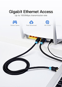 Dây cáp mạng đúc sẵn 2 đầu Cat6 SFTP - Hàng chính hãng Vention độ dài 1m - 30m