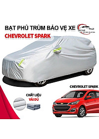 Bạt phủ xe ô tô Chevrolet Spark chất liệu vải dù oxford cao cấp, áo trùm xe ô tô 5 chỗ chevrolet 