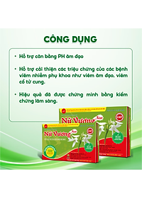 Nữ Vương New Vinh Gia Hỗ Trợ Cân Bằng PH Vùng Nhạy Cảm, Giảm Khí Hư, Ngứa Vùng Nhạy Cảm, Phòng Ngừa Các Bệnh Phụ Khoa Hộp 30 Viên