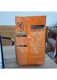 Thức ăn cho mèo con & mèo trưởng thành Minino Tuna Flavored vị cá ngừ gói 1.3kg