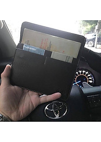 VÍ DA ĐỰNG ĐĂNG KIỂM, GIẤY TỜ Ô TÔ XE HƠI CAO CẤP - LOGO VIP