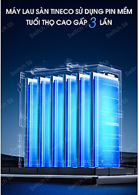 Máy Hút Bụi Lau Sàn Tineco Floor One Switch S6 Hút Bụi Lốc Xoáy, Sấy Khô 70°C Tràn Tràn Viền 2 Cạnh - Hàng Chính Hãng