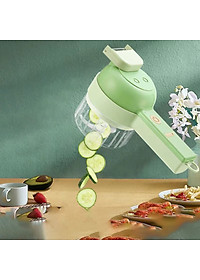 Máy xay mini cầm tay 3 trong 1 (máy xay nghiền tỏi ớt, rau củ, sinh tố;, máy nạo gọt hoa quả; máy cắt sợi, thái lát đồ ăn) dễ dàng vệ sinh - Chính hãng MINIIN (Giao màu ngẫu nhiên)