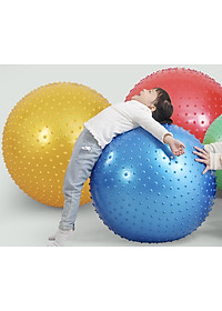 Bóng tập yoga có gai đường kính 75cm chịu lực 200kg(tặng bơm Bóng)